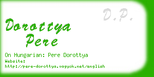 dorottya pere business card